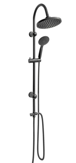 Duschset Überkopfbrause Duschsäule Duschkopf Regendusche Schwarz