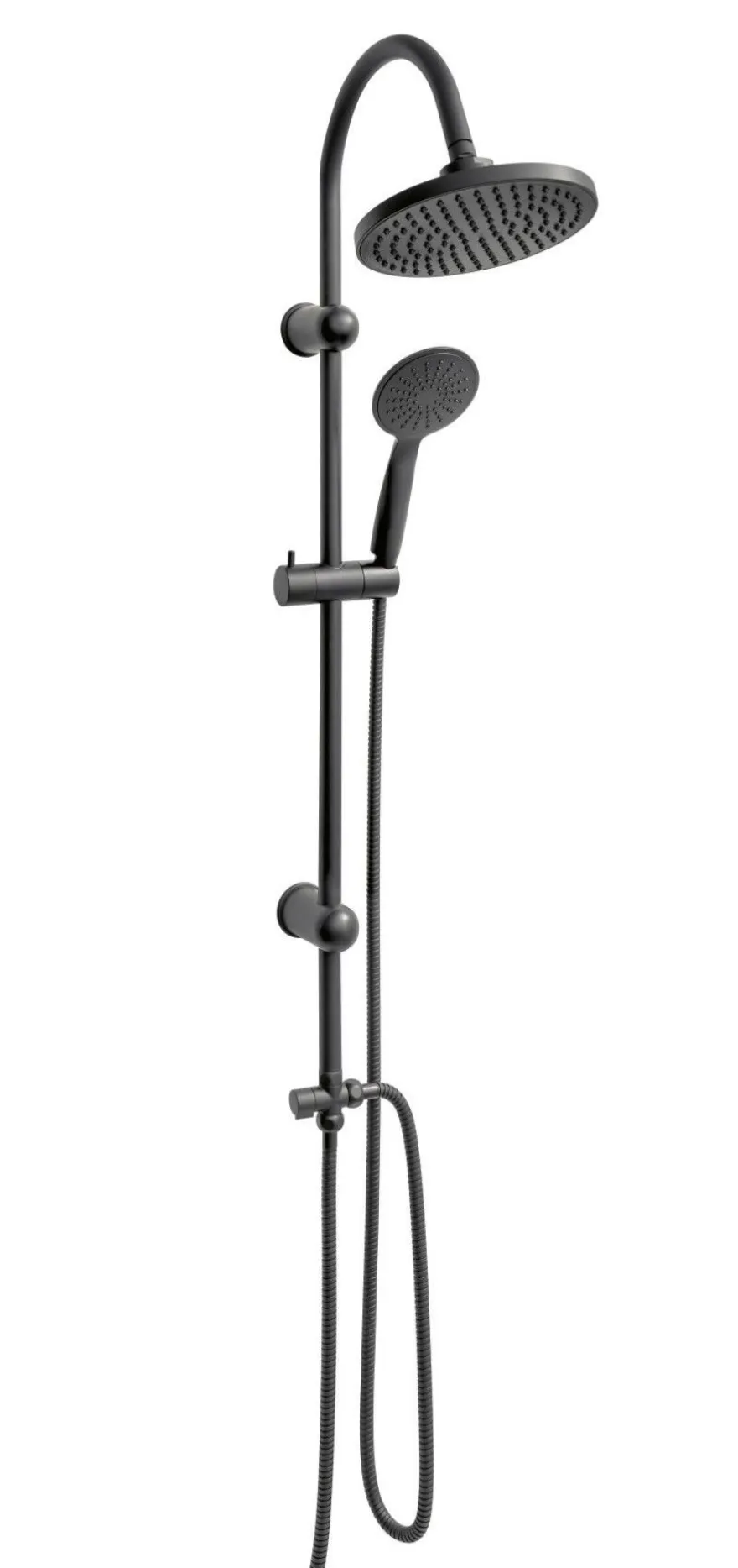 Duschset Überkopfbrause Duschsäule Duschkopf Regendusche Schwarz