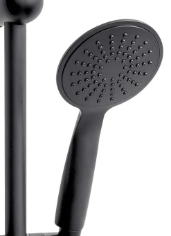 Duschset Überkopfbrause Duschsäule Duschkopf Regendusche Schwarz