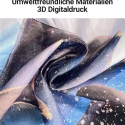 Duschvorhang Delphin 240x200cm Antischimmel Wasserabweisend Polyester