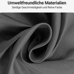 Duschvorhang Dunkelgrau 200x240cm Antischimmel Textil Wasserabweisend