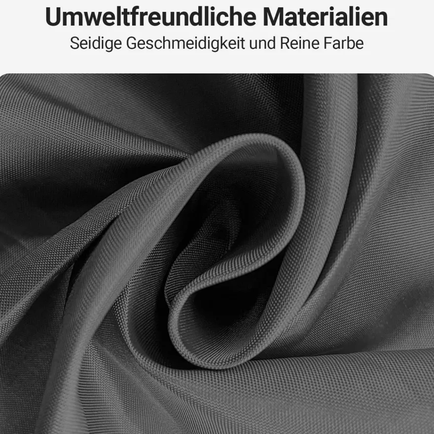 Duschvorhang Dunkelgrau 200x240cm Antischimmel Textil Wasserabweisend
