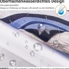 Duschvorhang Katzenschwimme 220x200cm Antischimmel wasserabweisend Polyester