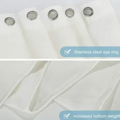 Duschvorhang Textil Polyester 120x180 Aquamarine Schimmelresistent