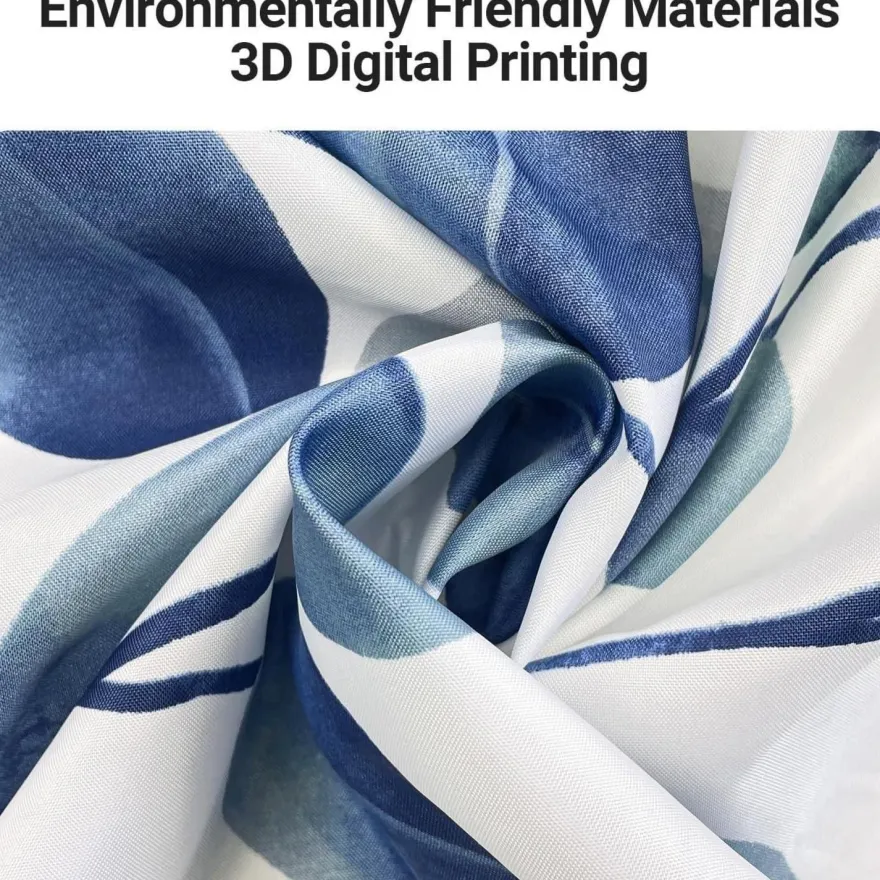 Duschvorhang 200x200cm Grün Blätter Pflanze Antischimmel Textil