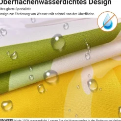 Duschvorhang Zitrone Blatt 240x180cm Antischimmel, Wasserabweisend