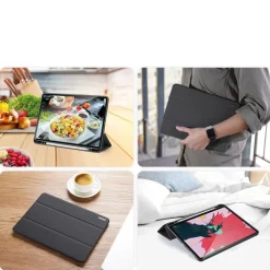DUX DUCIS Buch Tasche Hartschale mit Smart Sleep Standfunktion kompatibel mit