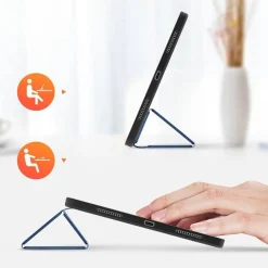 Dux Ducis Buch Tasche Hartschale mit Smart Sleep Standfunktion kompatibel mit