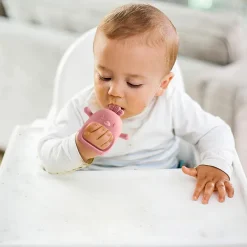 Dzpuhuojz Beißring Baby 2 Stück, Zahnungshilfe ab 3 Monate, Handschuh