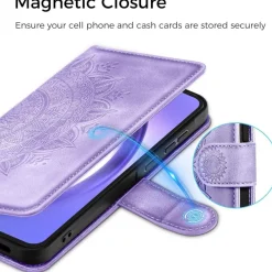 EASDNB Hülle für Samsung Galaxy A54 5G, Flip Wallet Case in Lederoptik