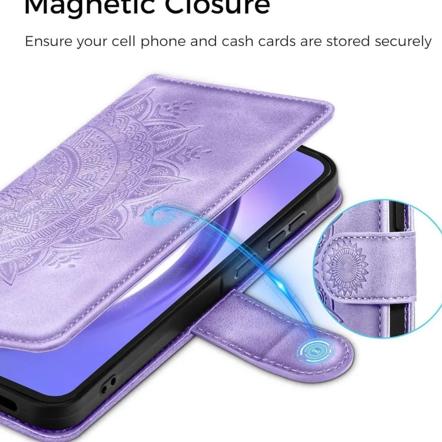 EASDNB Hülle für Samsung Galaxy A54 5G, Flip Wallet Case in Lederoptik