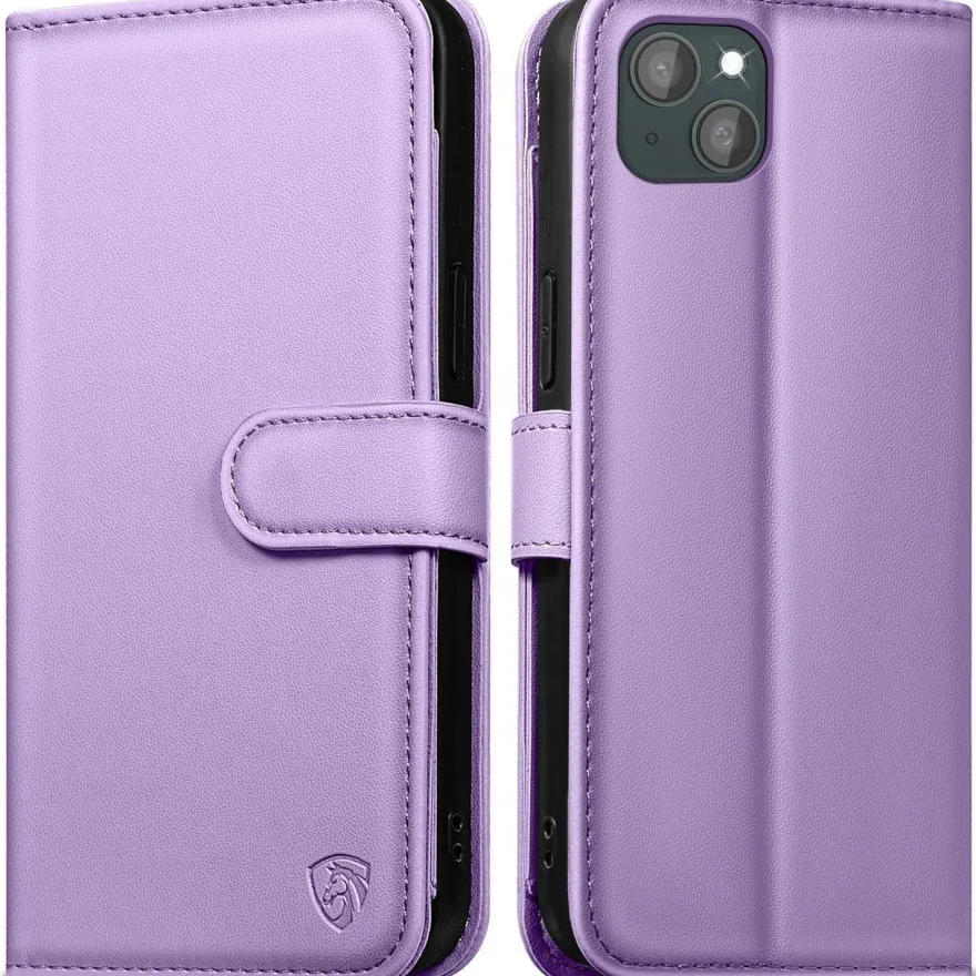 EASDNB iPhone 13 Klapphülle 6 Kartenfächer RFID Blocker