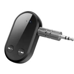 E25C 2in1 Bluetooth 5.0 Audio Empfänger AUX 3,5mm Adapter mit TF Slot, Kabellos Musik