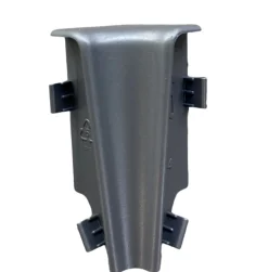Ecken Innenecke Außenecke Endkappen li/ re für Sockelleisten 58mm silber Fußleiste