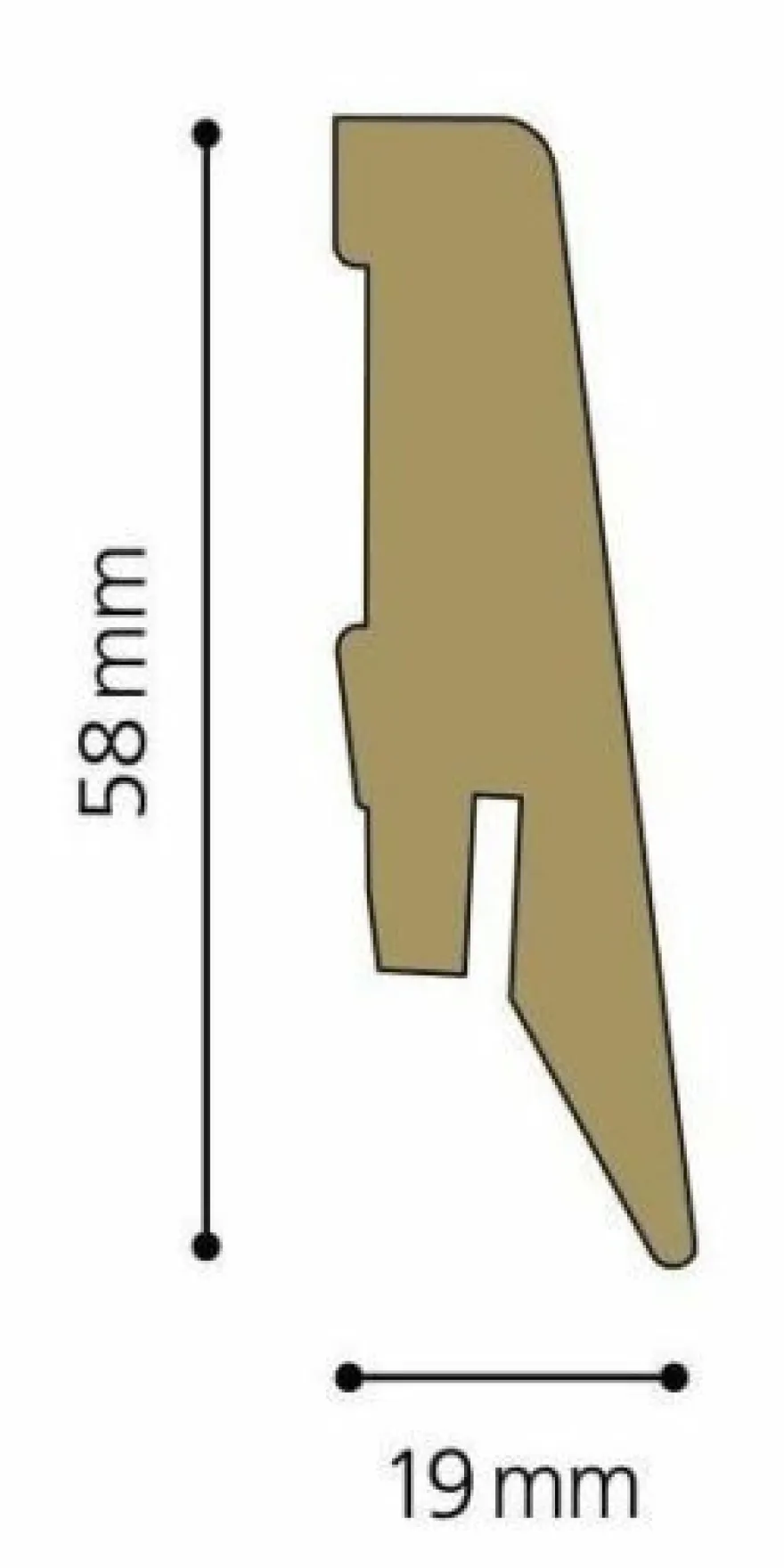 Ecken Innenecke Außenecke Endkappen li/ re für Sockelleisten 58mm silber Fußleiste