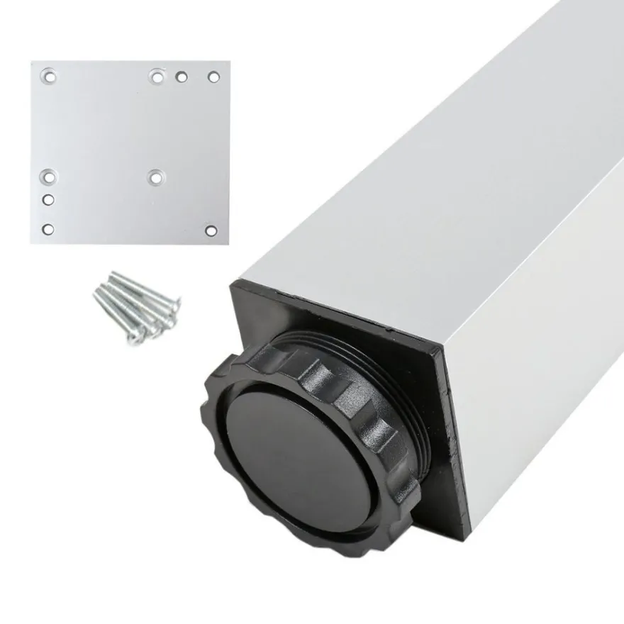 Eckiges Tischbein aus Metall 1100mm Höhe Profil 60 x 60mm Bistrotischbein