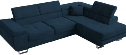 Ecksofa ANTON L-Form mit Schlaffunktion, beige Eckcouch mit Bettkasten Schlafcouch