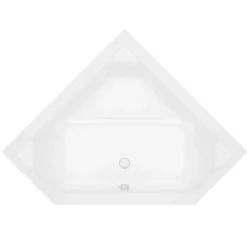 ECOLAM Badewanne 140x140 Irma Acrylwanne Eckwanne Wanne Schürze Siphon Viega GRATIS