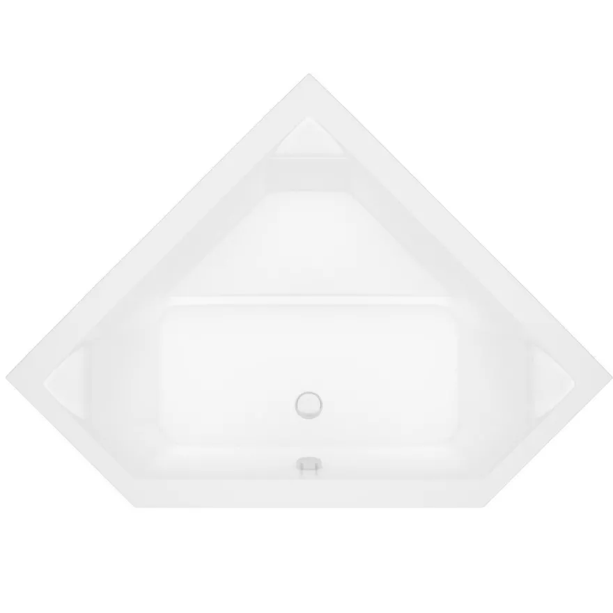 ECOLAM Badewanne 140x140 Irma Acrylwanne Eckwanne Wanne Schürze Siphon Viega GRATIS