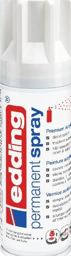 Edding Acryllack glänzend 5200 Dose 200 ml verkehrsweiß