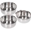 Edelstahlnapf mit Schraubbefestigung XL - 18,5 cm