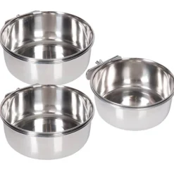 Edelstahlnapf mit Schraubbefestigung XL - 18,5 cm