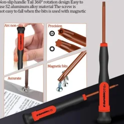 E. Durable Torx Schraubendreher Set T3-T15 mit ESD Pinzette, Präzisions