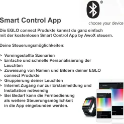 EGLO FUEVA-C smart LED Einbauspot RGB tunable white 12cm EEK: F (Spektrum A-G)