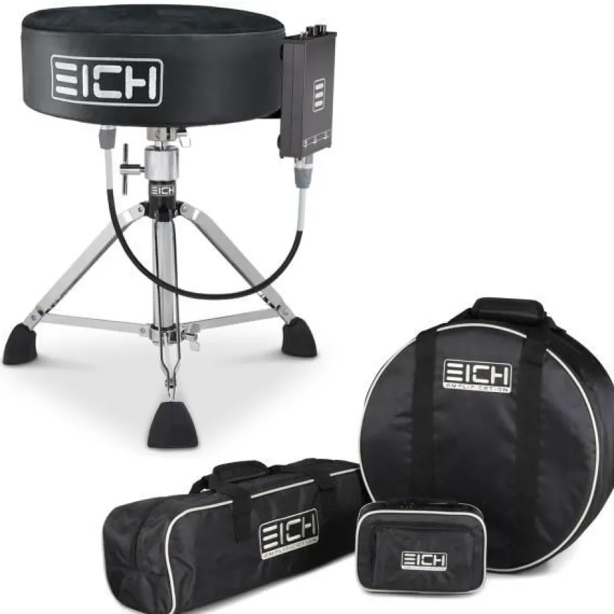 Eich Hocker DBC400R Subwoofer-Hocker Velours Komplett-Set mit Taschen