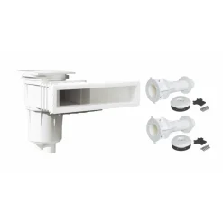 Einbauteile Set Fluidra Seaviewskimmer mit M5 Gewindehülsen und 2 Einlaufdüsen