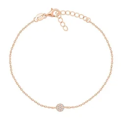 Ein passendes Bronze-Armband aus Silber mit Zirkonen BR38R
