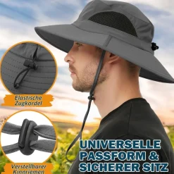 Einskey Sonnenhut Herren, UPF 50+ UV-Schutz, faltbar, atmungsaktiv, mit breiter