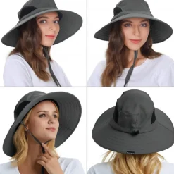 Einskey Sonnenhut Herren, UPF 50+ UV-Schutz, faltbar, atmungsaktiv, mit breiter