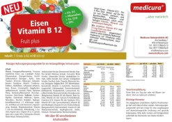 Eisen/ Iron - Vitamin B12 - Fruit plus - 30 Shots á 60 ml