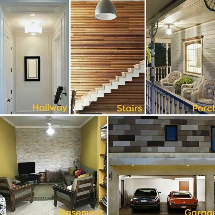 E27 LED Motion Sensor Light Bulb 3-Pack | Radar Detection 5W-12W Energy-Saving Auto