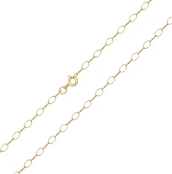 Elegant 9 ct/Karat Gelb Gold 4mm Damen - Erbs Kette - 40.6, 45.7, 50.8, 55.9, 61cm