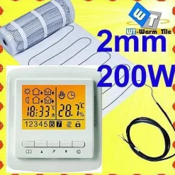 elektrische FUßBODENHEIZUNG qm 1 1,5 2 2,5 5 3 4 5 6 7 8 9 10 12 14 16 18 20 21 24m²