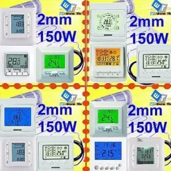 elektrische FUßBODENHEIZUNG qm 1 1,5 2 2,5 5 3 4 5 6 7 8 9 10 12 14 16 18 20 21 24m²