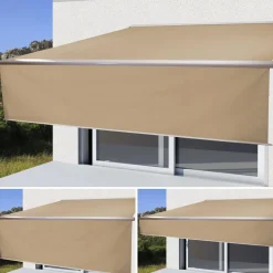 Elektrische Vollkassetten-Markise T124, 5x3m ausfahrbarer Volant