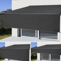 Elektrische Vollkassetten-Markise T124, 5x3m ausfahrbarer Volant