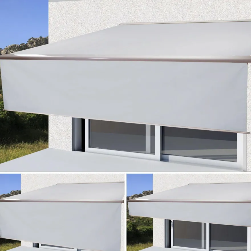 Elektrische Vollkassetten-Markise T124, 5x3m ausfahrbarer Volant