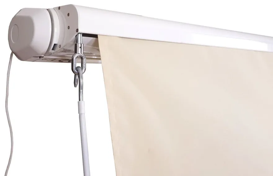Elektrische Vollkassetten-Markise T124, 5x3m ausfahrbarer Volant