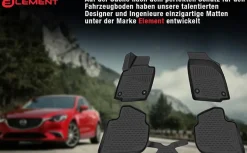 Element Gummi-Fußmatten 3D für Porsche 911, 2019->, Coupe, 4 tlg