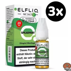 ELFLIQ by ELFBAR Spearmint, * 20mg/ml* Nikotinsalz, Liquid 3x 10ml