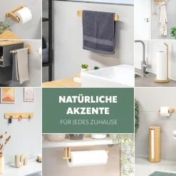 eluno Schlüsselbrett, magnetische Schlüsselleiste aus Bambus