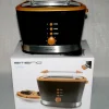 Emerio TO-108126.5 Toaster 820W Krümel Auftau Aufback Stopp Brotaufsatz BLK ORG