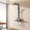 EMKE Duschsystem Mit Thermostat Duscharmatur Regendusche Duschset Dusche