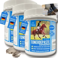 EMMA Cool Clay essigsaure Tonerde - Tonerde Pferd I Cool Clay dopingfrei 3 * 1,5 Kg