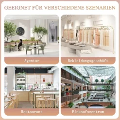 Empfangstheke mit Schublade und Ablagefächern - Moderner Kassentisch mit viel