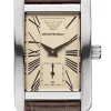 Emporio Armani Armbanduhr Silber Braun Beige AR0154